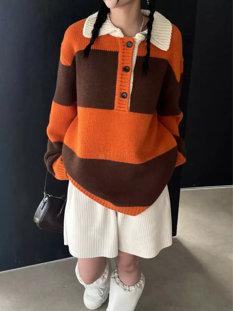 Kare - Korean Women Fashion - #momslook - Tom Knit Tee - 6