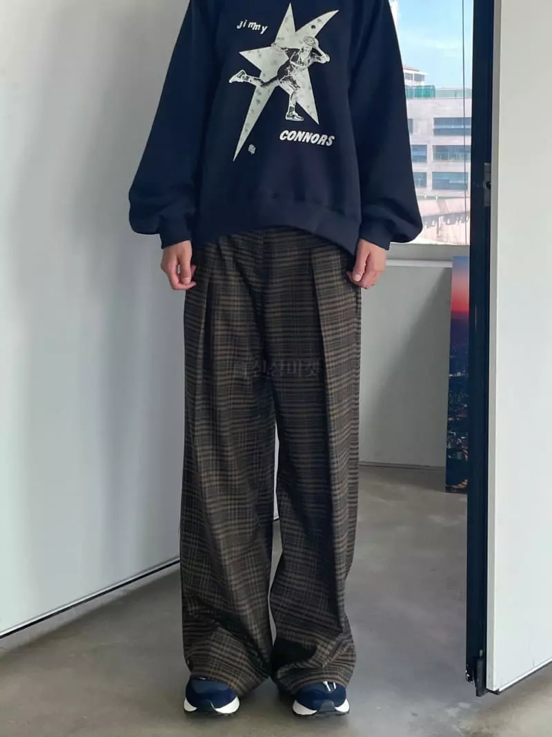 Kare - Korean Women Fashion - #momslook - Wrinkle Check Pants - 8
