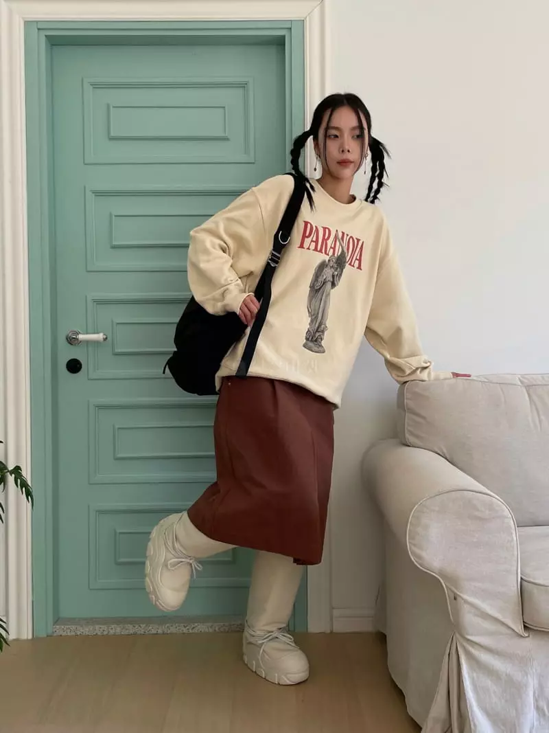 Kare - Korean Women Fashion - #momslook - Edd Sweatshirt - 3