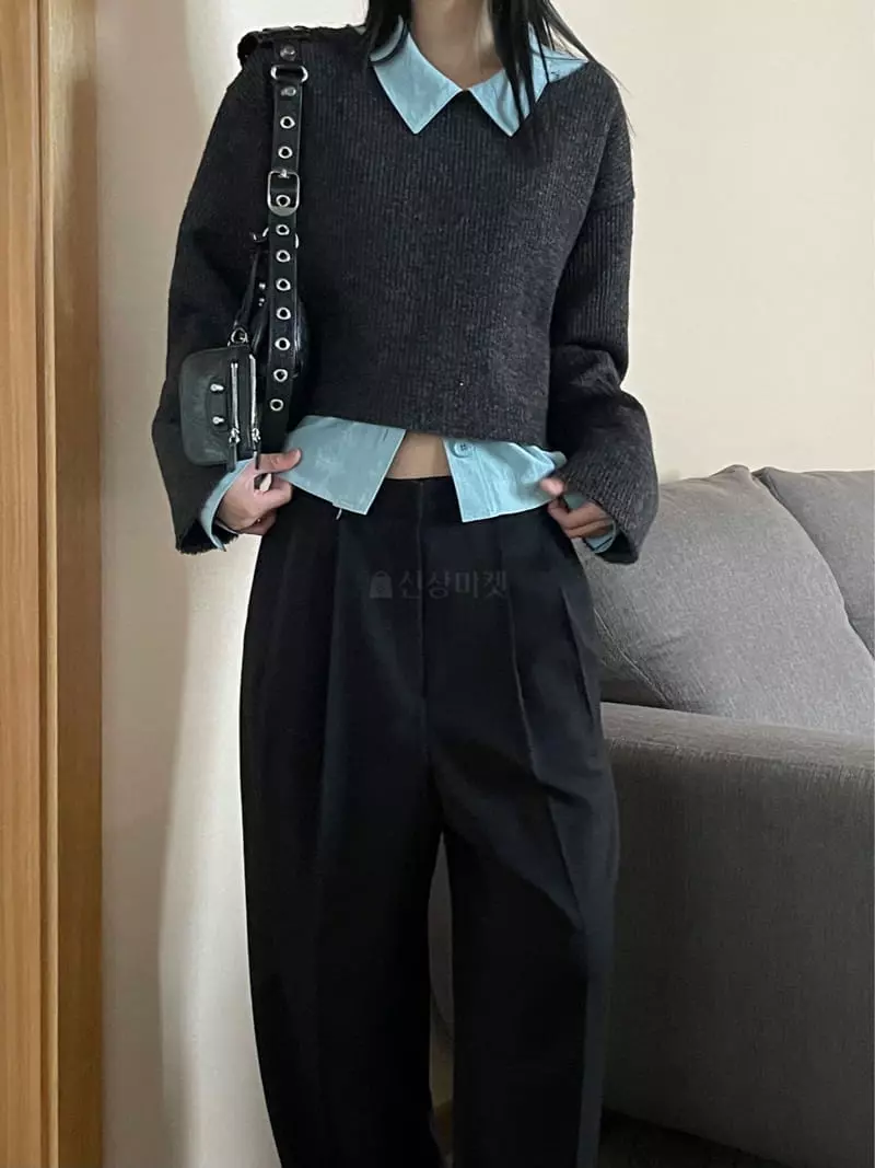 Kare - Korean Women Fashion - #momslook - Moa Knit Tee - 11