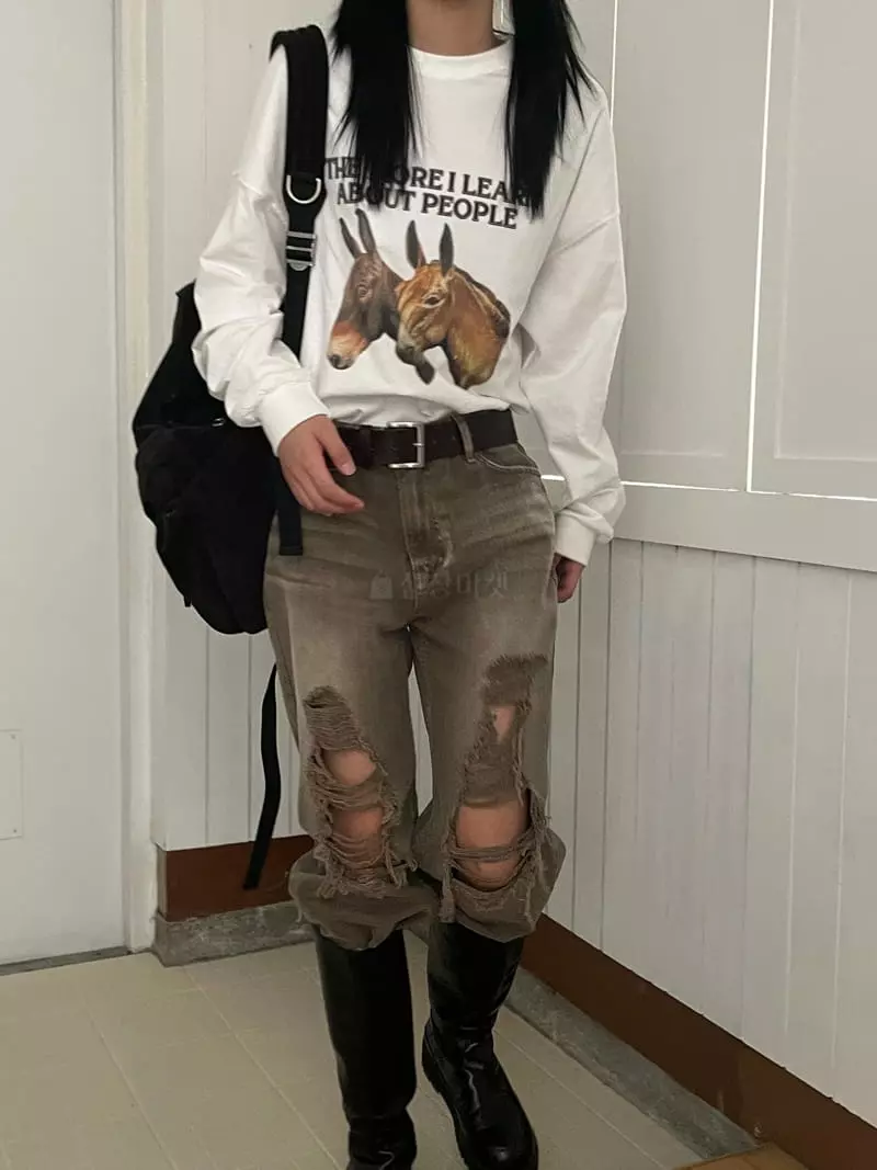 Kare - Korean Women Fashion - #thelittlethings - Holls Tee - 4