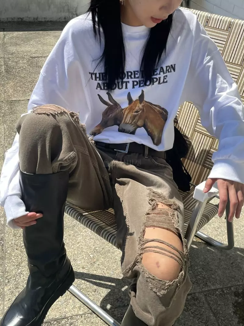 Kare - Korean Women Fashion - #momslook - Holls Tee - 6