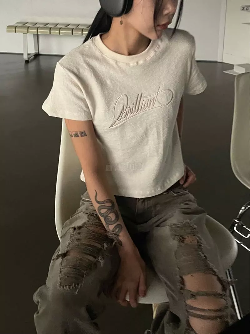 Kare - Korean Women Fashion - #romanticstyle - Blan Tee - 11
