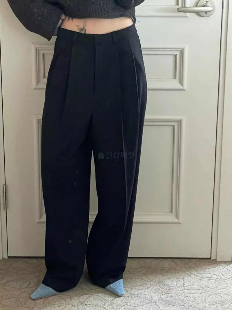 Kare - Korean Women Fashion - #womensfashion - Two Tuck Pants - 10