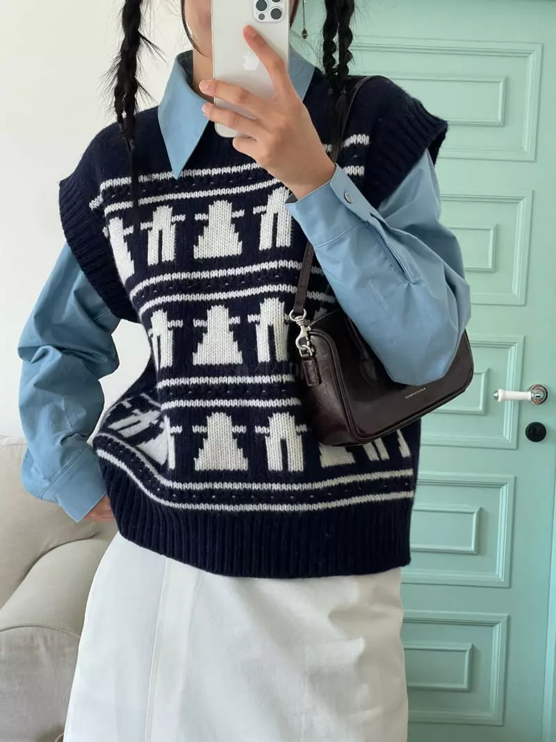 Kare - Korean Women Fashion - #womensfashion - Cookie Knit Tee