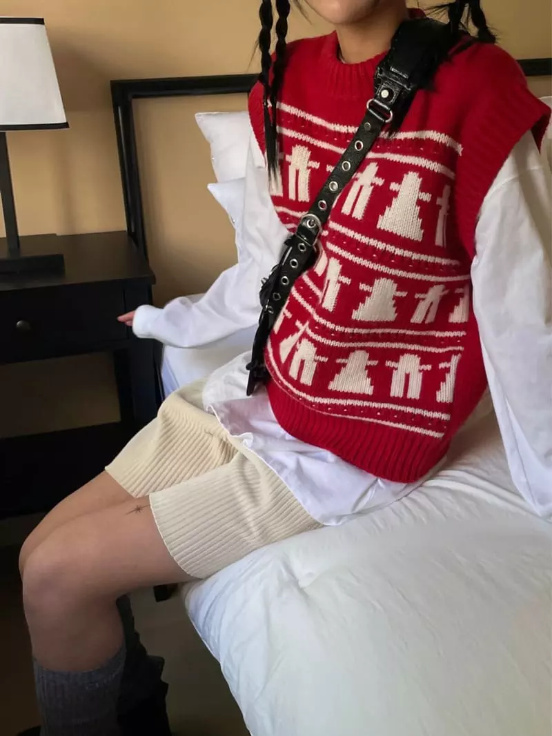 Kare - Korean Women Fashion - #womensfashion - Cookie Knit Tee - 11