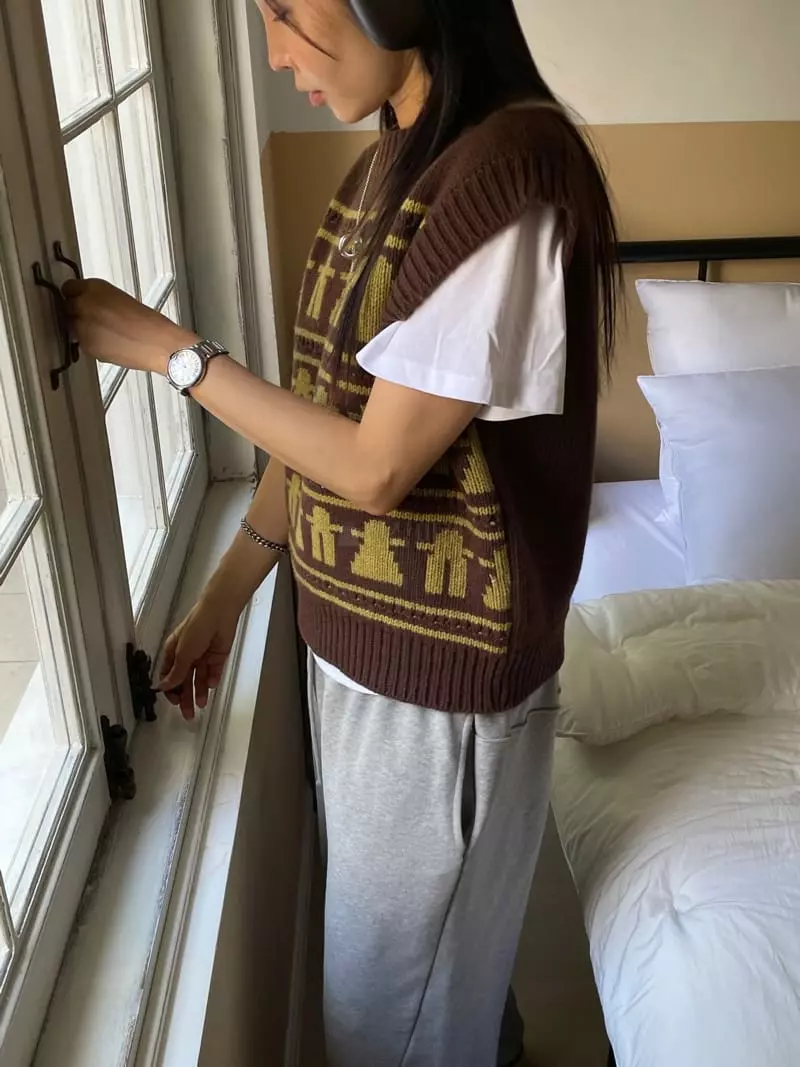 Kare - Korean Women Fashion - #womensfashion - Cookie Knit Tee - 9