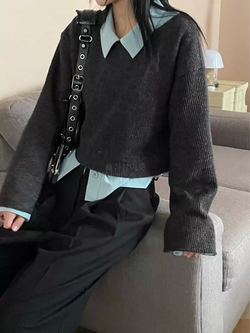 Kare - Korean Women Fashion - #womensfashion - Moa Knit Tee - 10