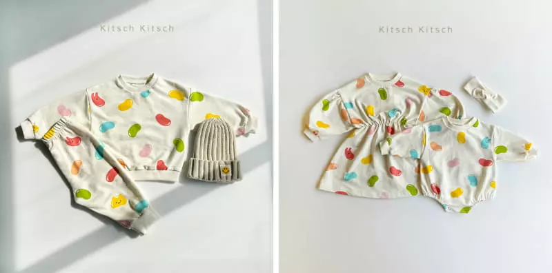Kitsch Kitsch - Korean Baby Fashion - #babyoutfit - Pattern Bodysuit - 8