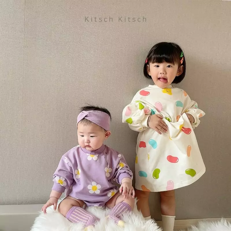 Kitsch Kitsch - Korean Children Fashion - #designkidswear - Pattern One-piece - 2