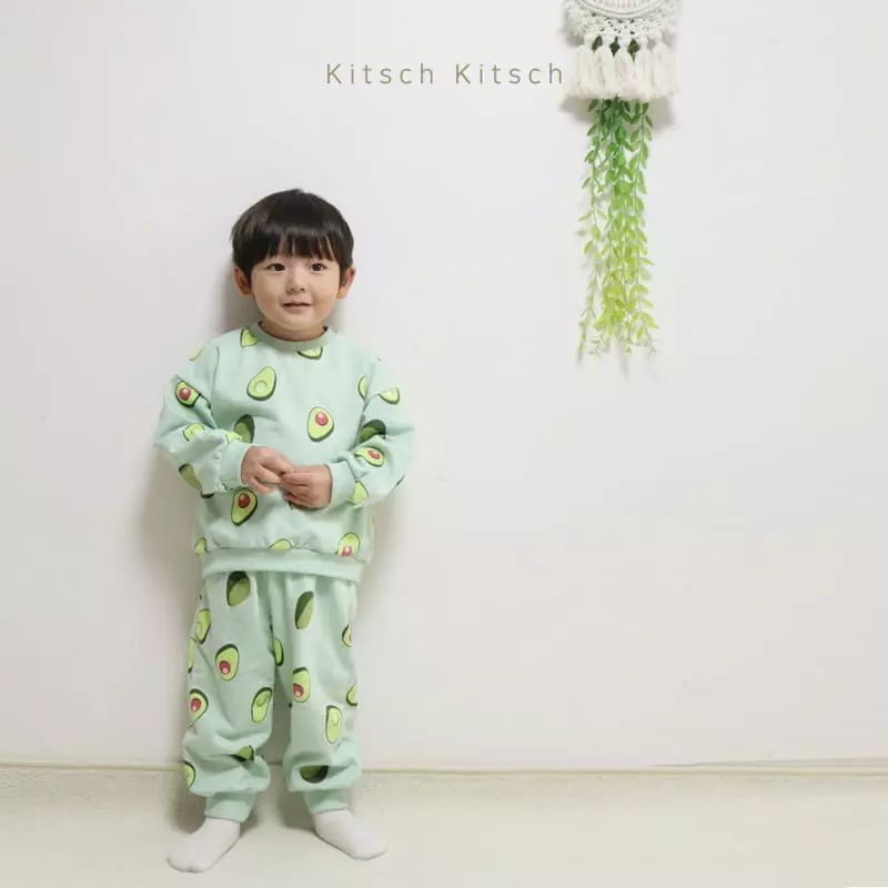 Kitsch Kitsch - Korean Children Fashion - #designkidswear - Pattern Top Bottom Set - 4