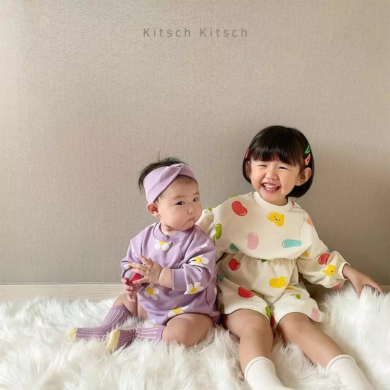 Kitsch Kitsch - Korean Children Fashion - #discoveringself - Pattern One-piece - 3