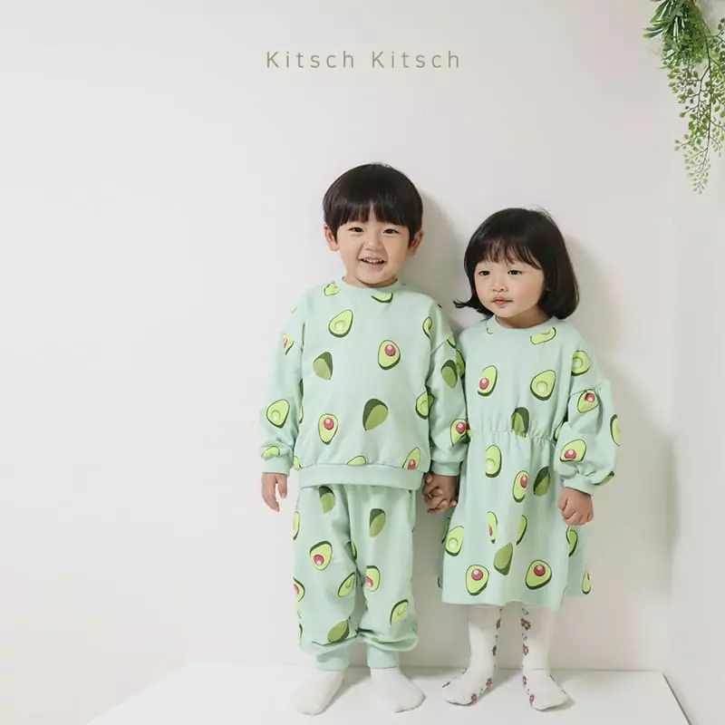 Kitsch Kitsch - Korean Children Fashion - #kidsshorts - Pattern Top Bottom Set - 6