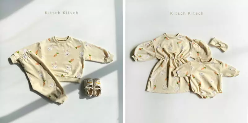 Kitsch Kitsch - Korean Children Fashion - #magicofchildhood - Pattern Top Bottom Set - 11