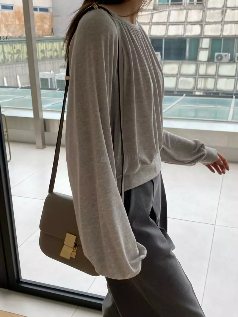 Knock - Korean Women Fashion - #womensfashion - Lady Shirring Tee - 3
