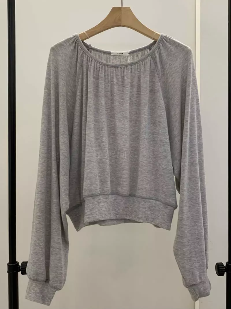 Knock - Korean Women Fashion - #womensfashion - Lady Shirring Tee - 9