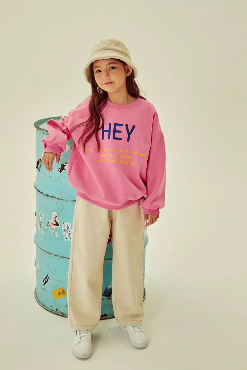 Kokoyarn - Korean Children Fashion - #Kfashion4kids - Hey Embrodiery Sweatshirt - 9