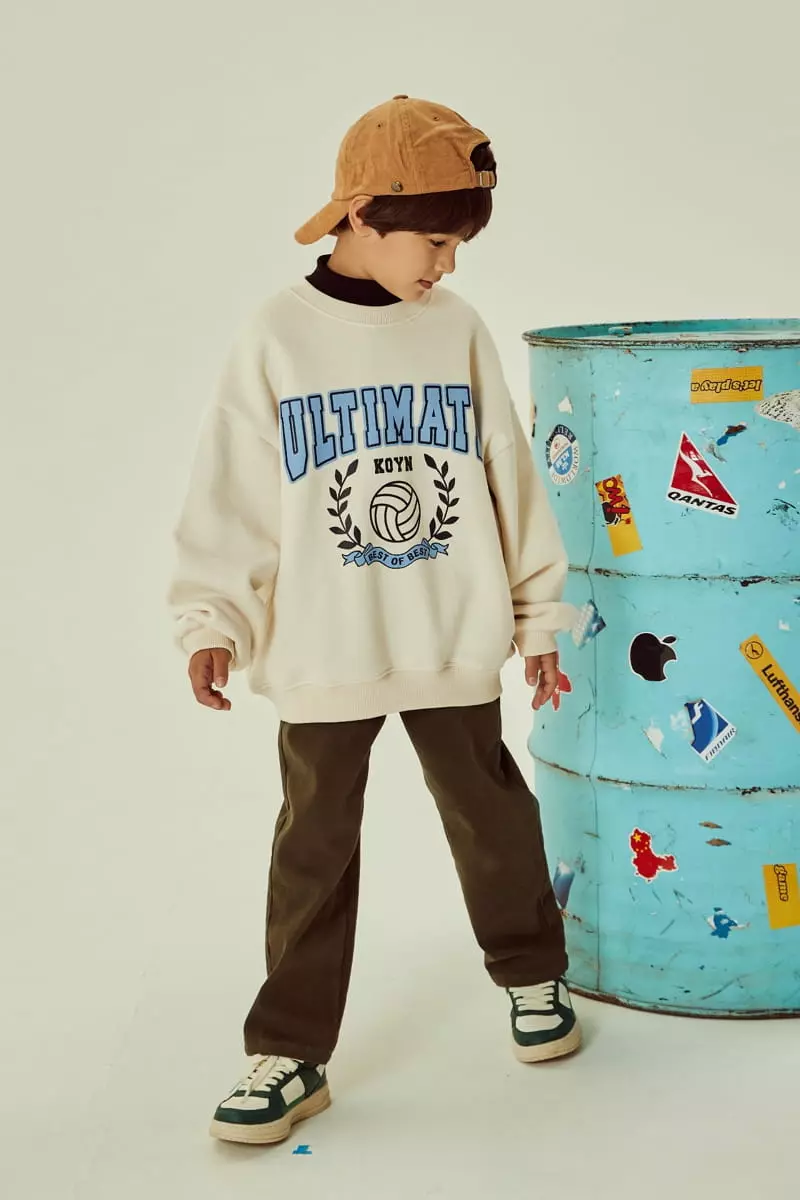 Kokoyarn - Korean Children Fashion - #stylishchildhood - Fleece Cotton Basic Baggy Pants - 4