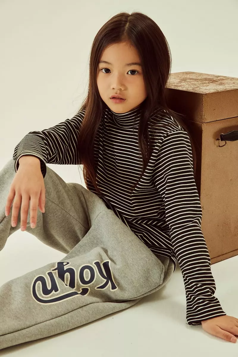 Kokoyarn - Korean Children Fashion - #childofig - Stripes Turtleneck Tee - 3