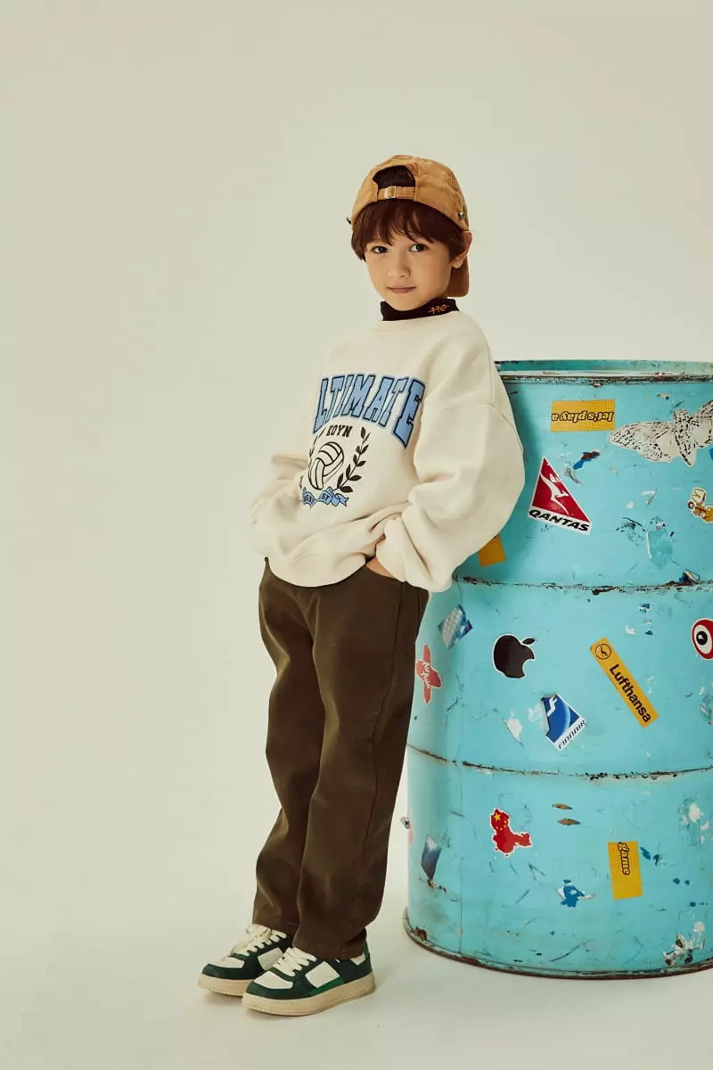 Kokoyarn - Korean Children Fashion - #childrensboutique - Fleece Cotton Basic Baggy Pants - 5
