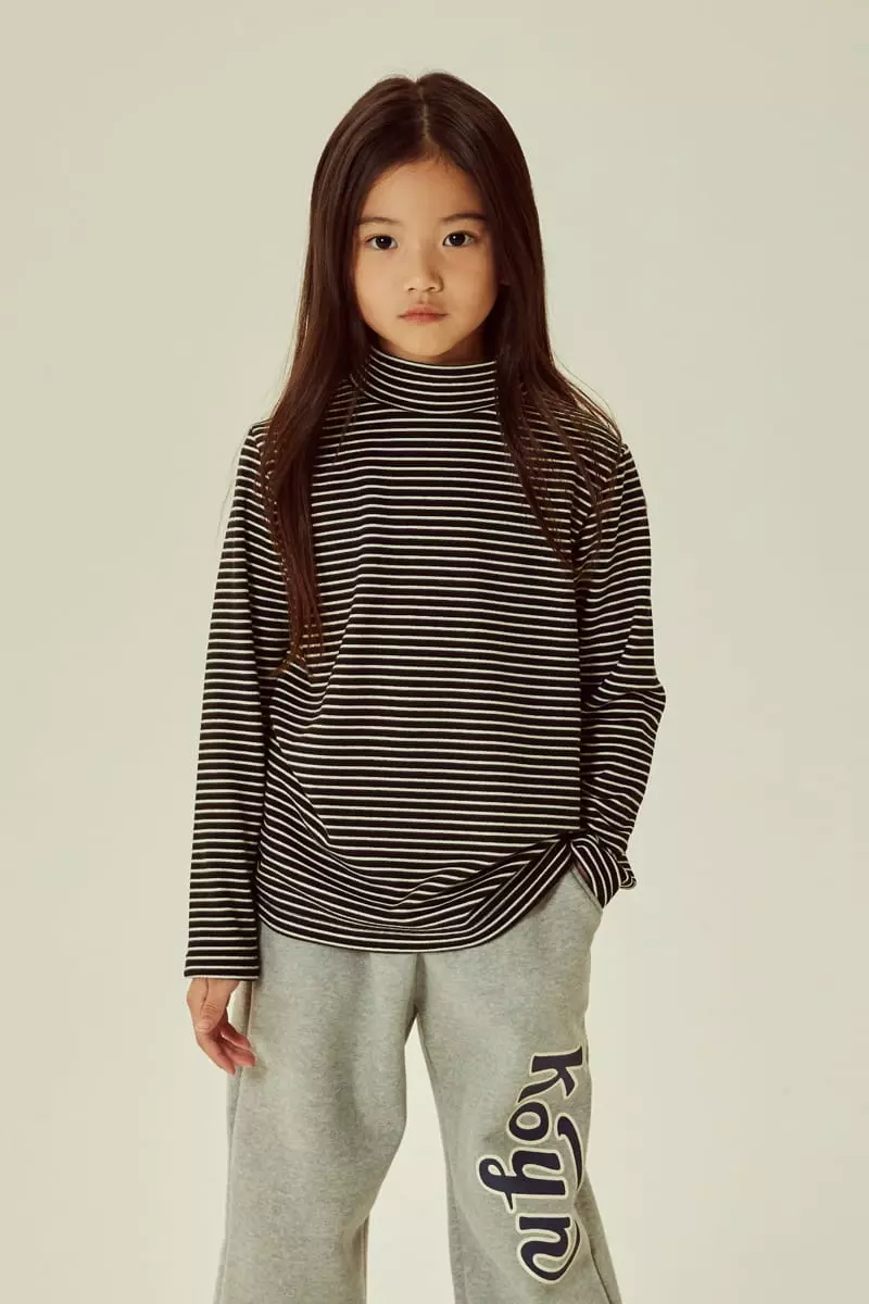 Kokoyarn - Korean Children Fashion - #childrensboutique - Stripes Turtleneck Tee - 5