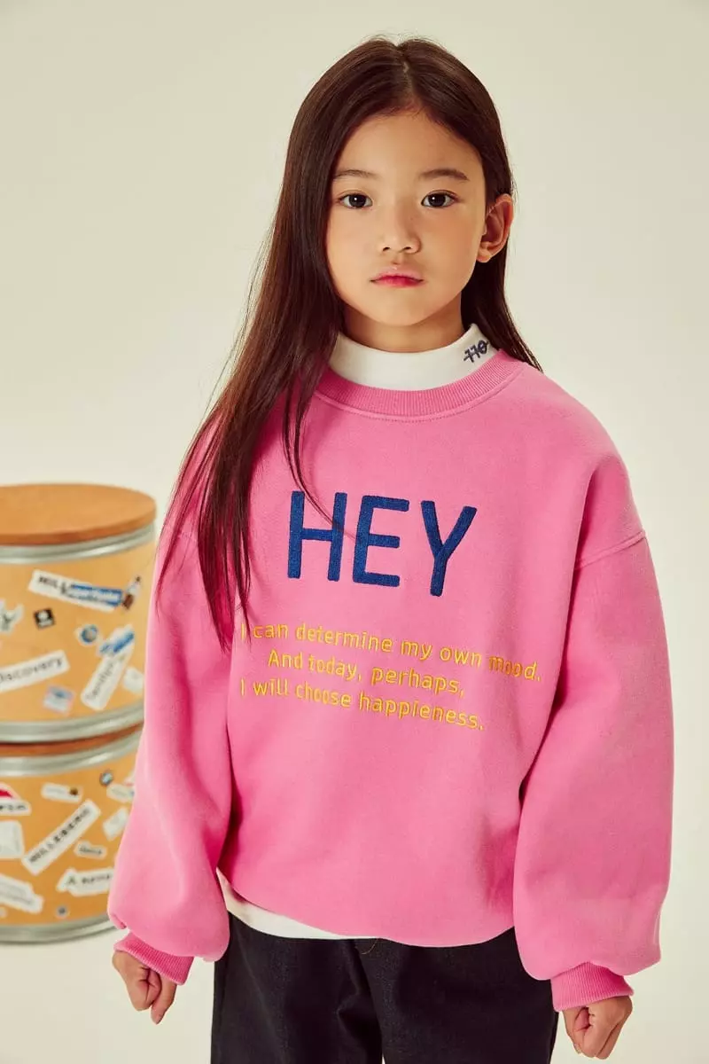 Kokoyarn - Korean Children Fashion - #designkidswear - Hey Embrodiery Sweatshirt - 3