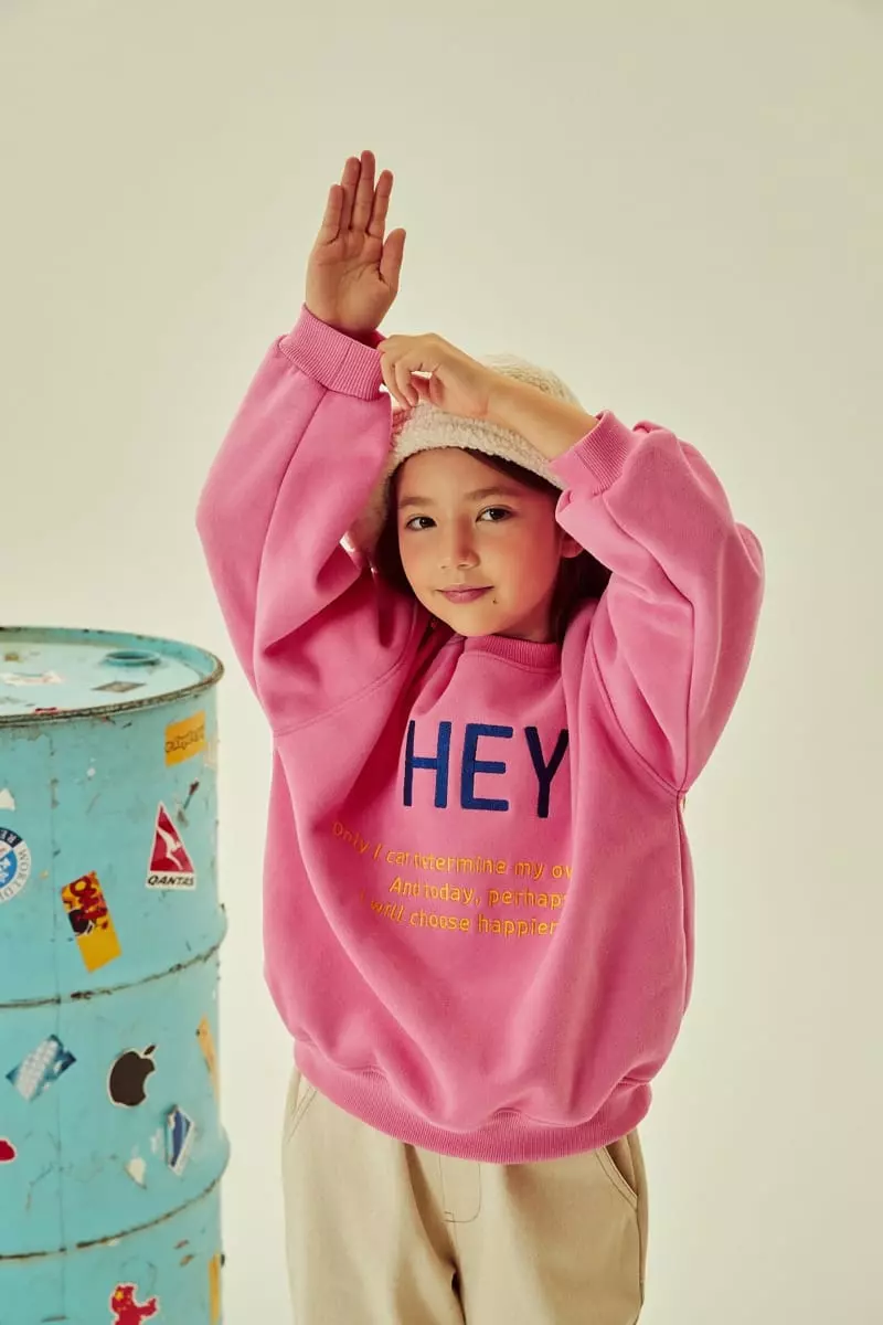 Kokoyarn - Korean Children Fashion - #designkidswear - Hey Embrodiery Sweatshirt - 4