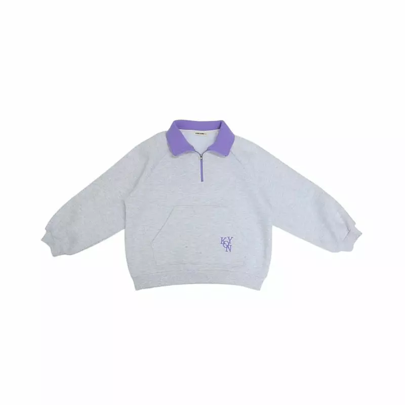Kokoyarn - Korean Children Fashion - #discoveringself - Collar Half Zip-up