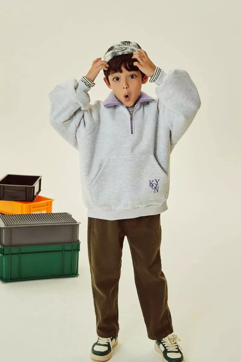 Kokoyarn - Korean Children Fashion - #fashionkids - Fleece Cotton Basic Baggy Pants - 8