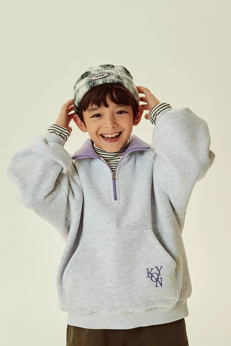 Kokoyarn - Korean Children Fashion - #fashionkids - Collar Half Zip-up - 2