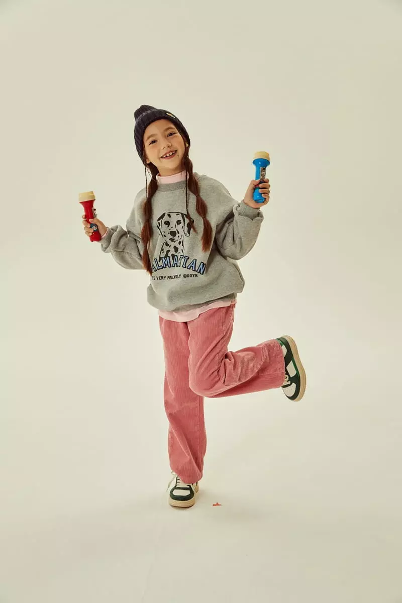 Kokoyarn - Korean Children Fashion - #kidsshorts - Fleece Rib Straight Pants - 10