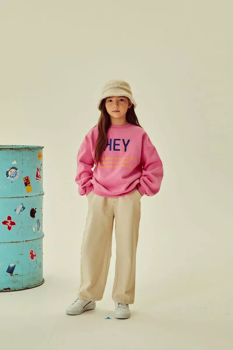 Kokoyarn - Korean Children Fashion - #kidsshorts - Hey Embrodiery Sweatshirt - 6