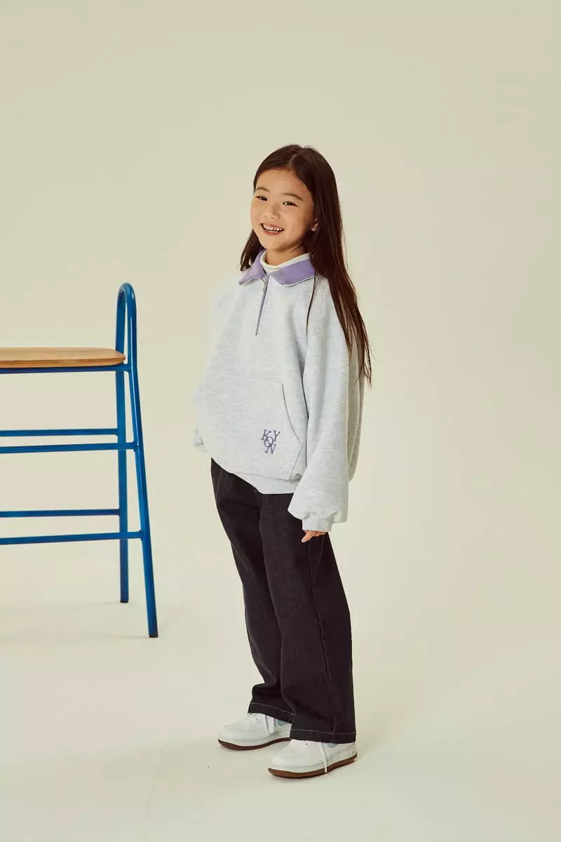 Kokoyarn - Korean Children Fashion - #kidsshorts - Collar Half Zip-up - 3