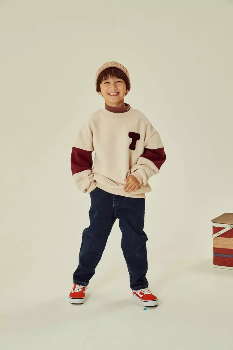 Kokoyarn - Korean Children Fashion - #kidsstore - Fleece Basic Baggy Jeans - 5