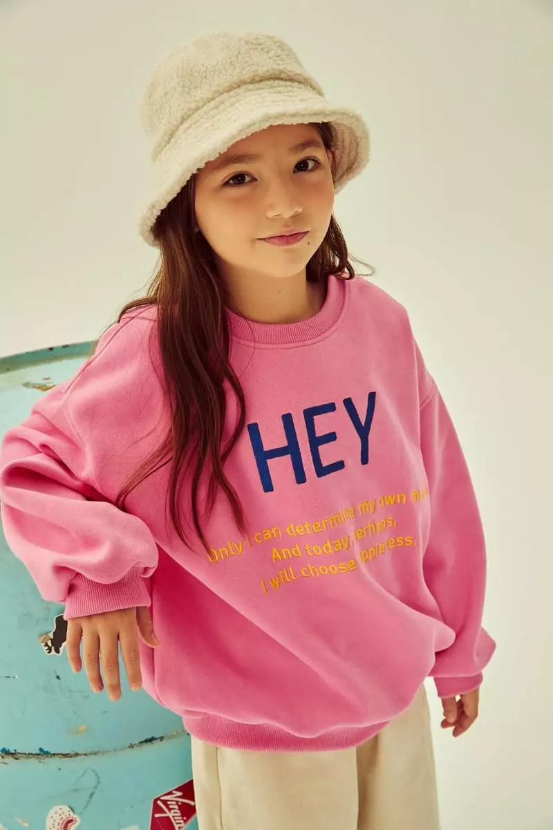 Kokoyarn - Korean Children Fashion - #kidsstore - Hey Embrodiery Sweatshirt - 7