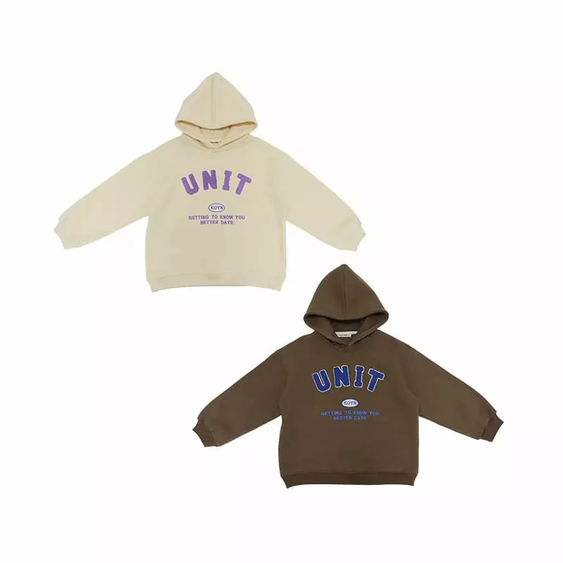 Kokoyarn - Korean Children Fashion - #kidzfashiontrend - Unit Embroidery Hoody