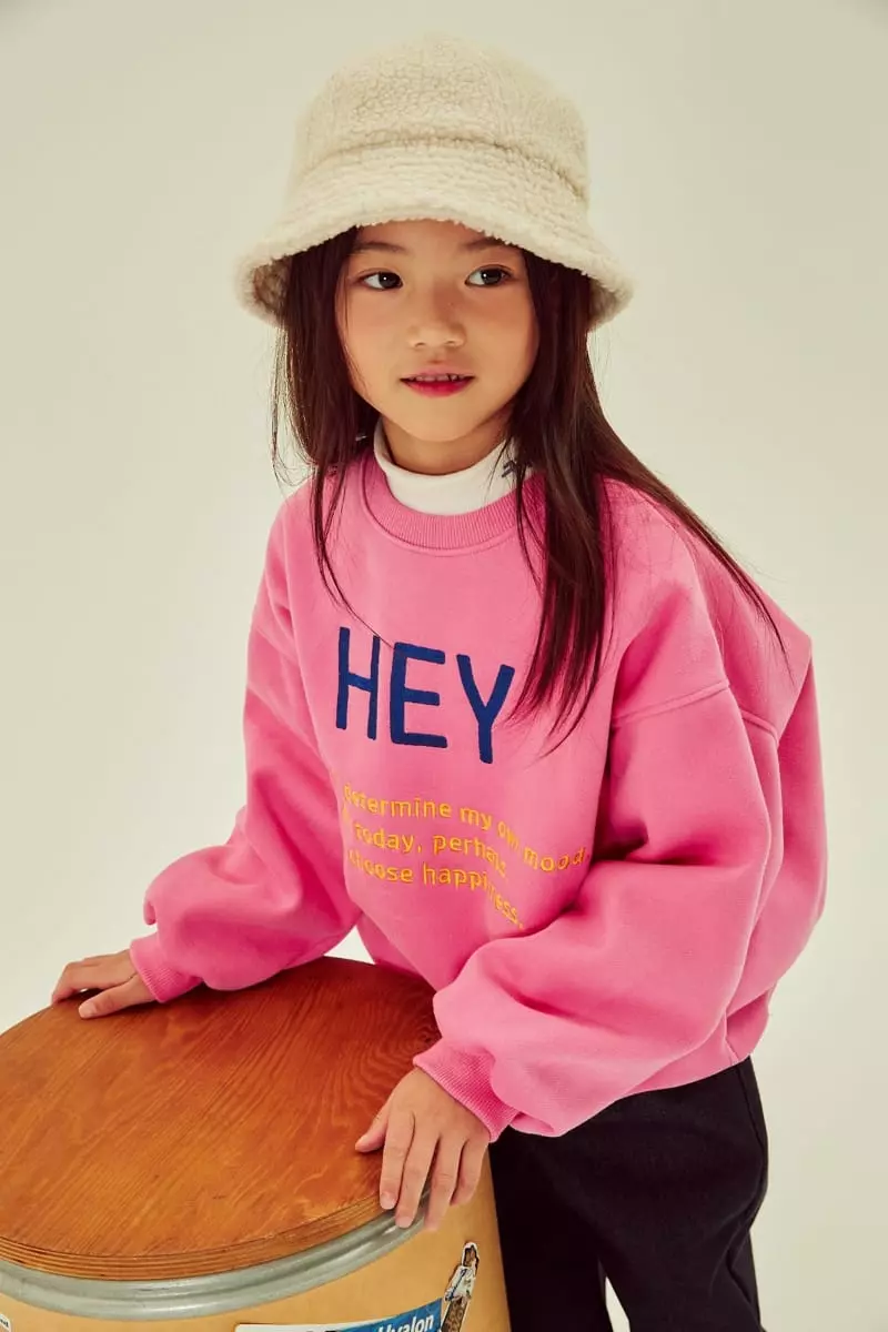Kokoyarn - Korean Children Fashion - #magicofchildhood - Hey Embrodiery Sweatshirt - 11