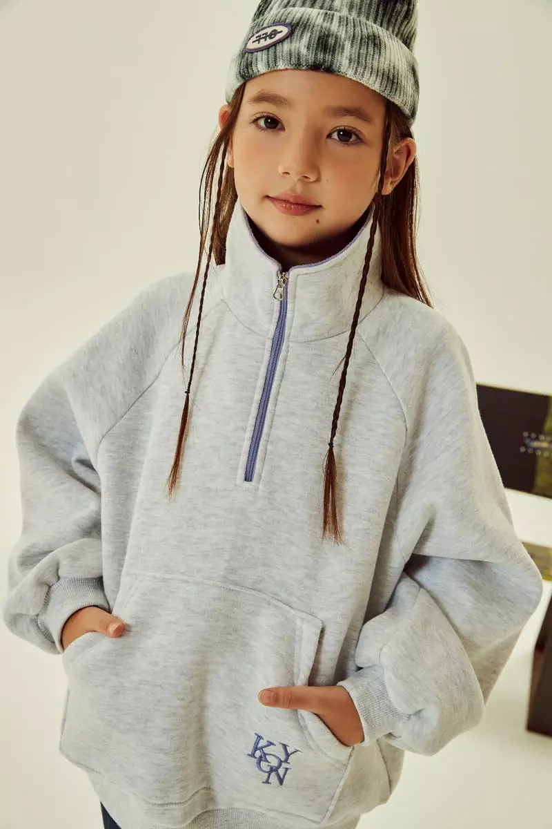 Kokoyarn - Korean Children Fashion - #magicofchildhood - Collar Half Zip-up - 8