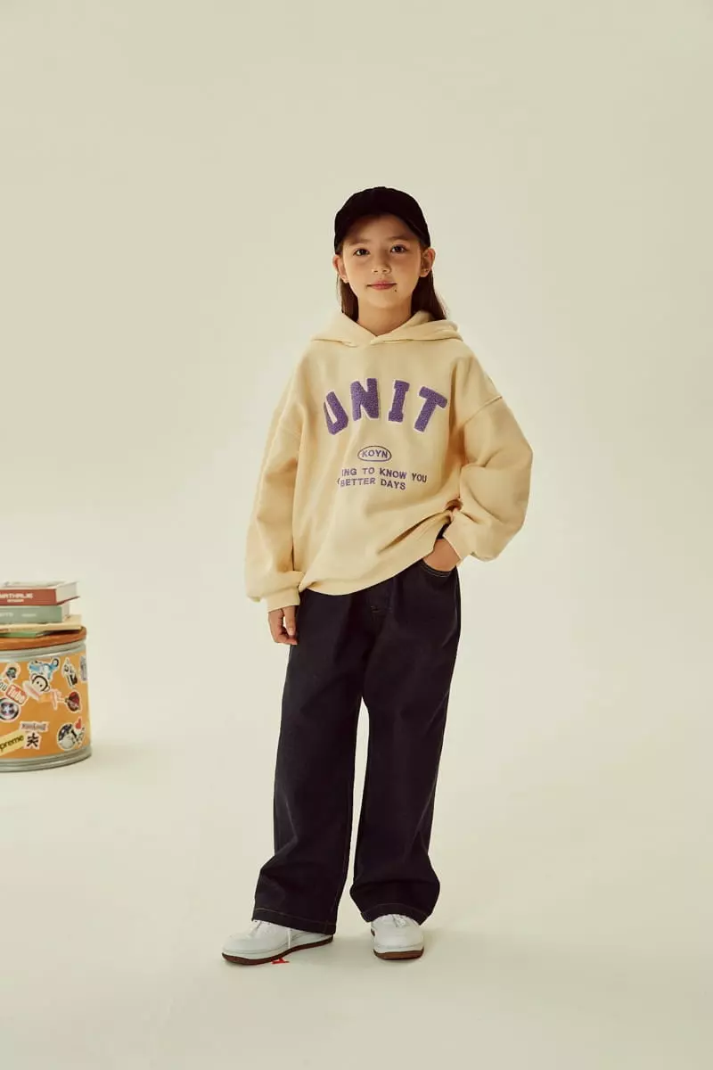 Kokoyarn - Korean Children Fashion - #littlefashionista - Unit Embroidery Hoody - 4