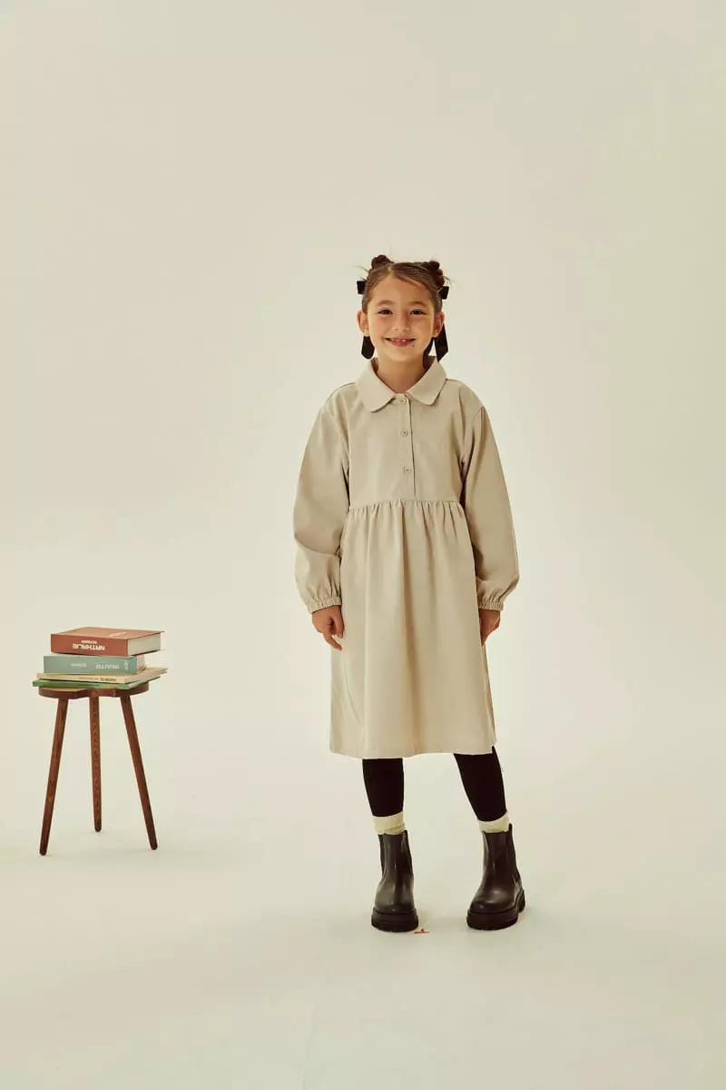 Kokoyarn - Korean Children Fashion - #prettylittlegirls - Fleece Collar One-piece - 9