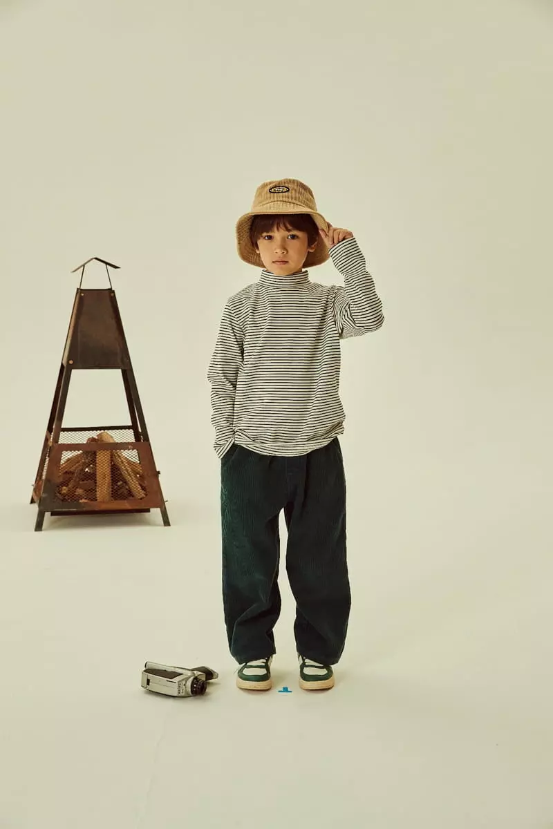 Kokoyarn - Korean Children Fashion - #prettylittlegirls - Stripes Turtleneck Tee - 2