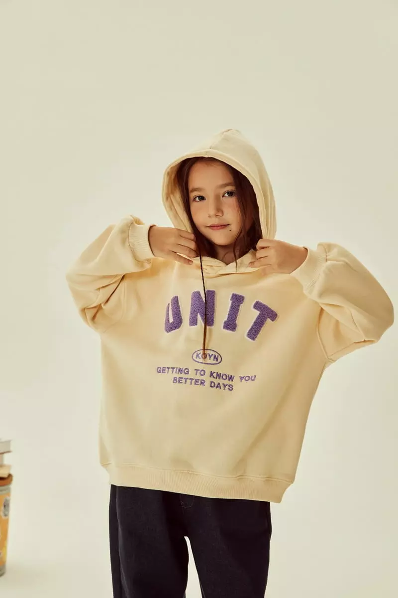 Kokoyarn - Korean Children Fashion - #stylishchildhood - Unit Embroidery Hoody - 9
