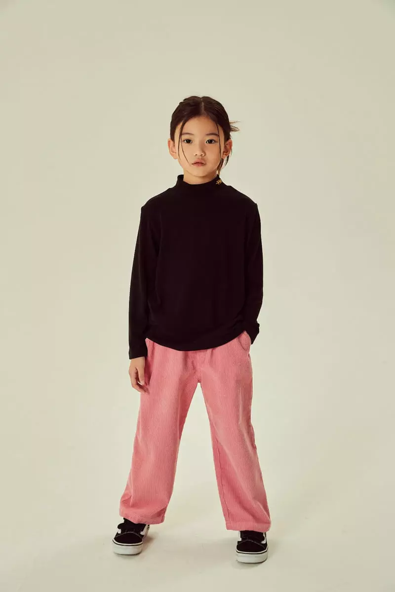 Kokoyarn - Korean Children Fashion - #todddlerfashion - Fleece Rib Straight Pants - 2