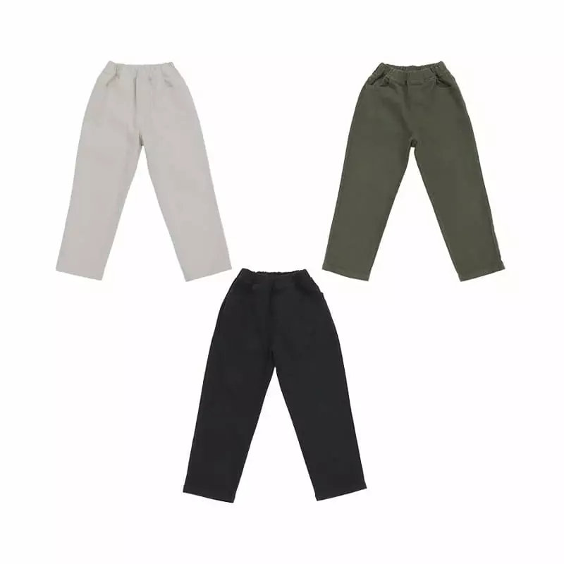 Kokoyarn - Korean Children Fashion - #todddlerfashion - Fleece Cotton Basic Baggy Pants