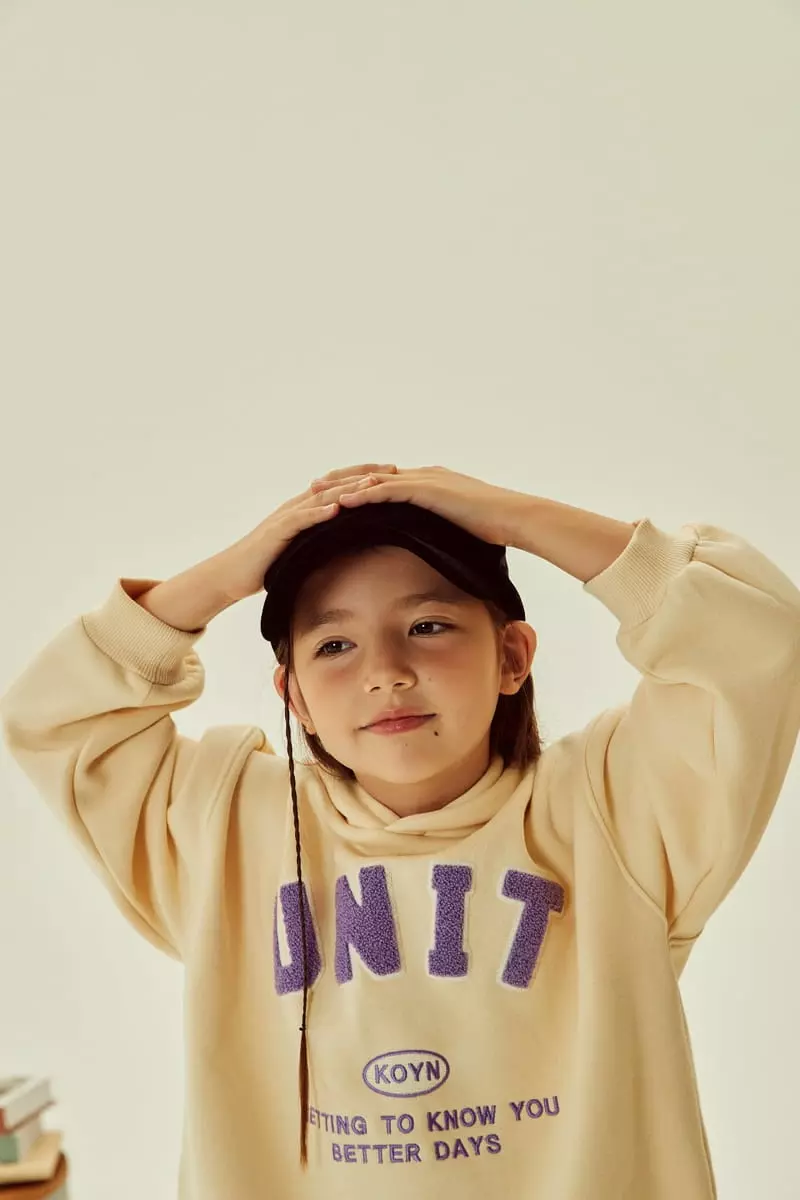 Kokoyarn - Korean Children Fashion - #todddlerfashion - Unit Embroidery Hoody - 7