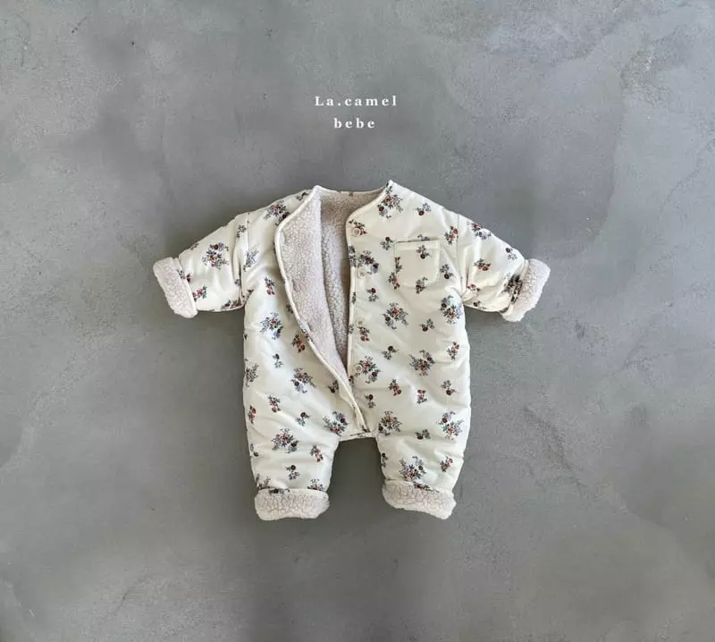 La Camel - Korean Baby Fashion - #babygirlfashion - Honey Padding Bodysuit - 3