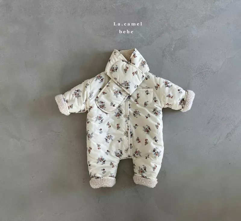 La Camel - Korean Baby Fashion - #babygirlfashion - Honey Padding Bodysuit - 4