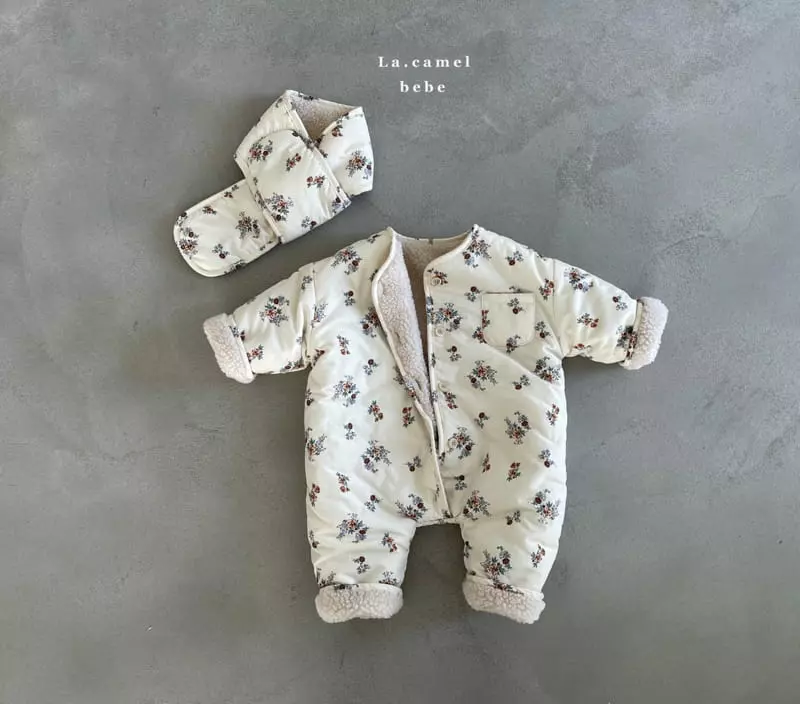 La Camel - Korean Baby Fashion - #babyoninstagram - Honey Padding Bodysuit - 5