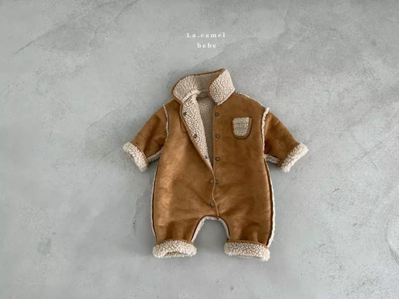 La Camel - Korean Baby Fashion - #onlinebabyboutique - Roa Reversible Bodysit - 4