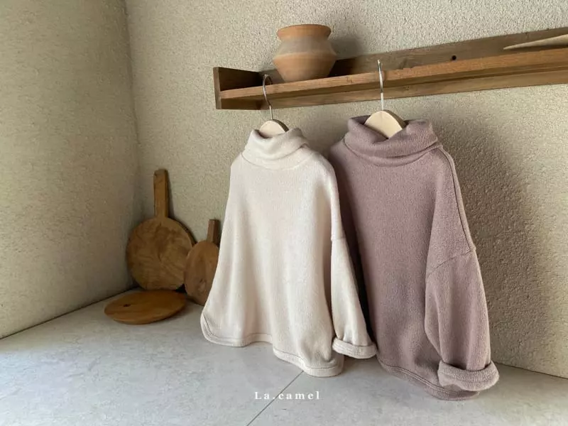 La Camel - Korean Children Fashion - #kidzfashiontrend - Lolo Fleece Turtleneck Tee - 2